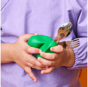 SZTUĆCE WIDELEC I ŁYŻKA NANA'S MANNERS ETAP 2 GREEN