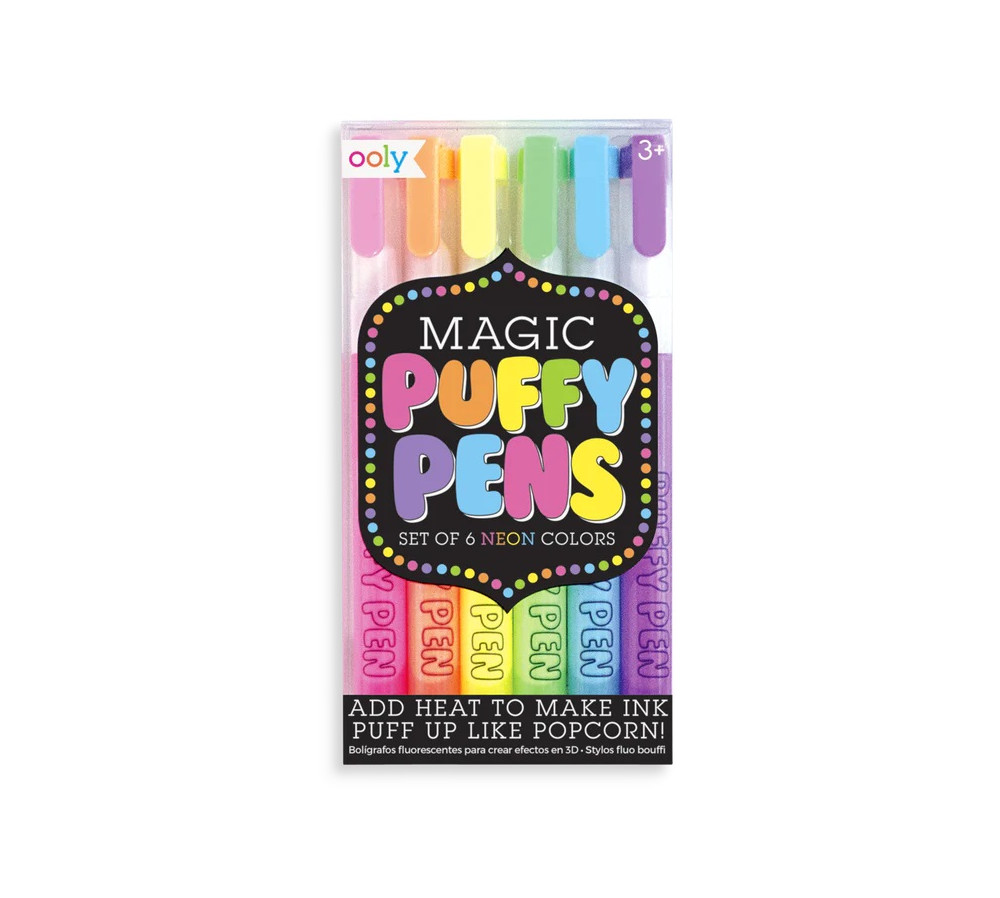 Flamastry z Efektem 3D, Magicznie Puchnące, Magic Puffy, 6 flamastrów, Ooly