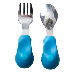 SZTUĆCE WIDELEC I ŁYŻKA NANA'S MANNERS ETAP 2 BLUE