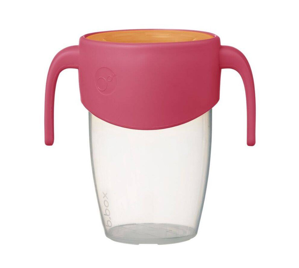 Kubek 360 do nauki picia dla dzieci – kubek treningowy, niekapek, Strawberry Shake B.box
