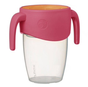 Kubek 360 do nauki picia dla dzieci – kubek treningowy, niekapek, Strawberry Shake B.box