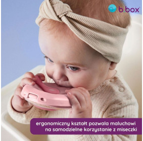 Silikonowa miseczka fill+feed z pokrywką do karmienia niemowląt i dzieci szałwia B.Box