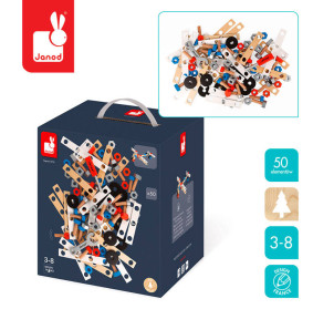 Zestaw konstruktora 50 elementów Brico ‘Kids Janod  J06480