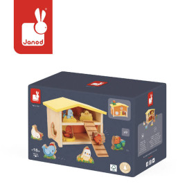Drewniany domek Farma Mój pierwszy kurnik 18 m+ Janod  J03311