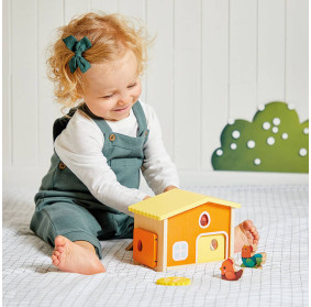 Drewniany domek Farma Mój pierwszy kurnik 18 m+ Janod  J03311