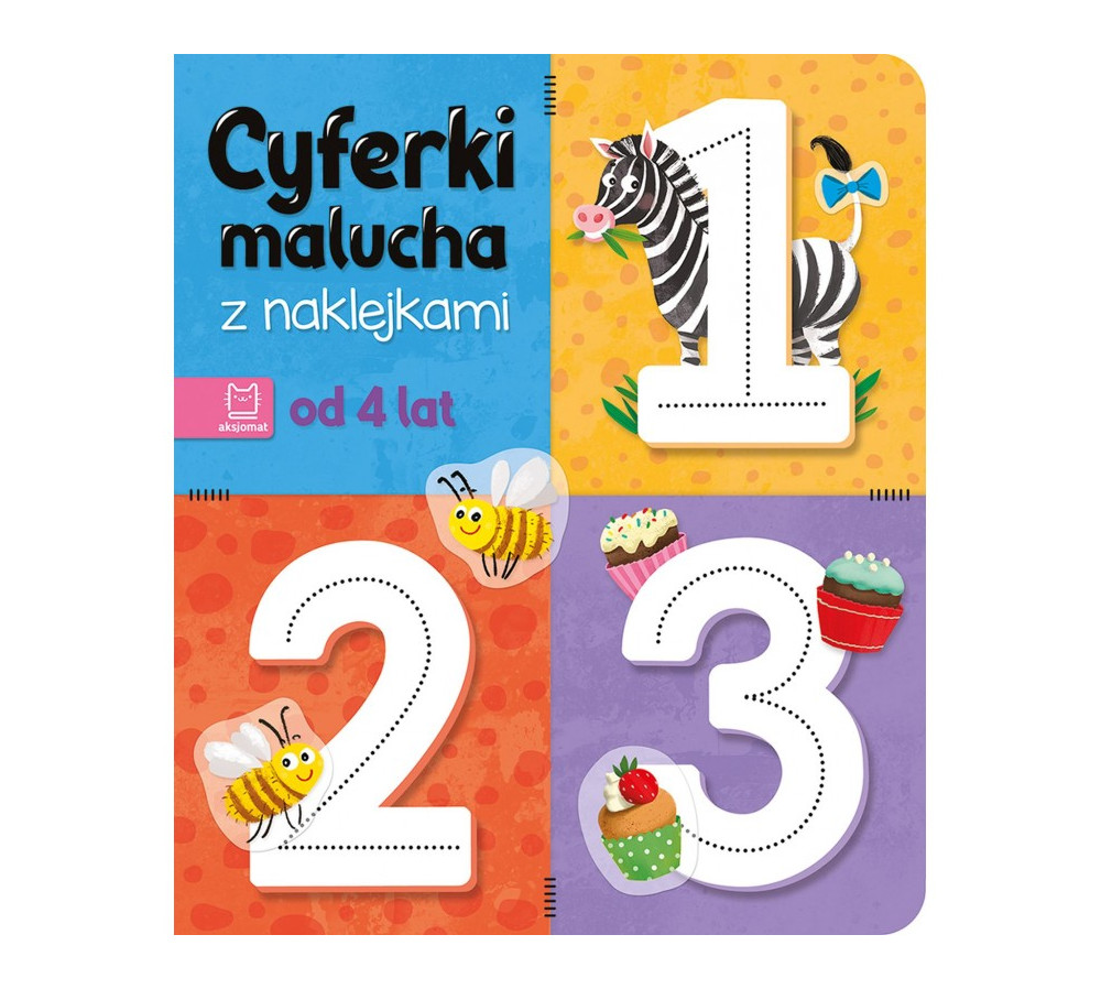 Cyferki malucha z naklejkami. Od 4 lat. AKSJOMAT