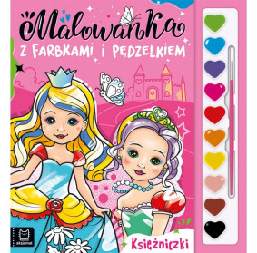 Malowanka z farbkami i...