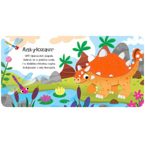 Zobacz, dotknij, poczuj. Dinusie. Książeczka sensoryczna