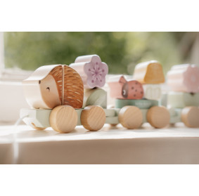 Pociąg - układanka Jeż Fairy Garden FSC Little Dutch