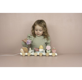 Pociąg - układanka Jeż Fairy Garden FSC Little Dutch