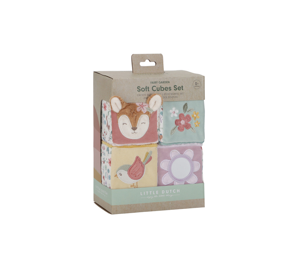 4 Miękkie kostki aktywizujące Fairy Garden Little Dutch LD9016