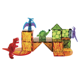 MAGNA-TILES Klocki Magnetyczne Dino World 40 el.