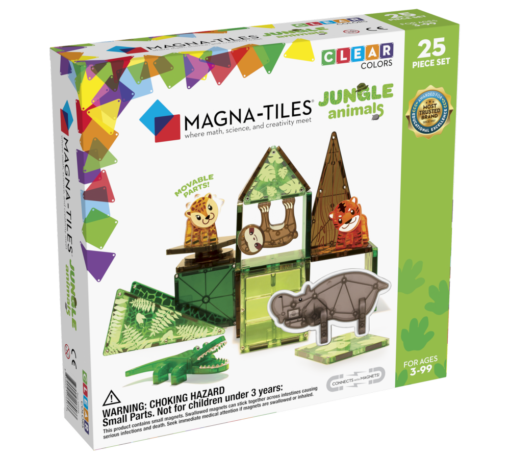 MAGNA-TILES Klocki Magnetyczne Jungle Animals 25 el.