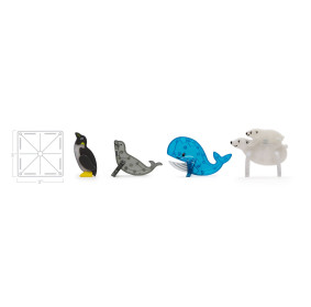 MAGNA-TILES Klocki Magnetyczne Arctic Animals 25 el.