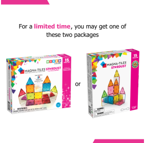 MAGNA-TILES Klocki Magnetyczne Stardust 15 el.