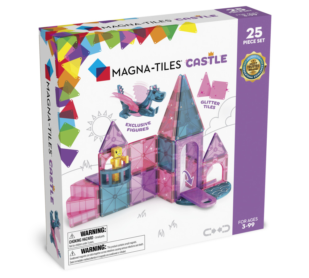 MAGNA-TILES Klocki Magnetyczne Zamek 25 el.