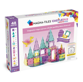MAGNA-TILES Klocki MAGNA-TILES Klocki Magnetyczne Zamek DLX 48 el.