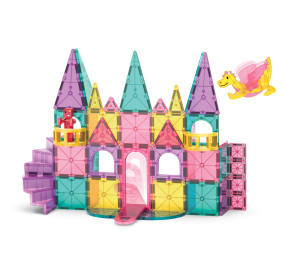 MAGNA-TILES Klocki MAGNA-TILES Klocki Magnetyczne Zamek DLX 48 el.