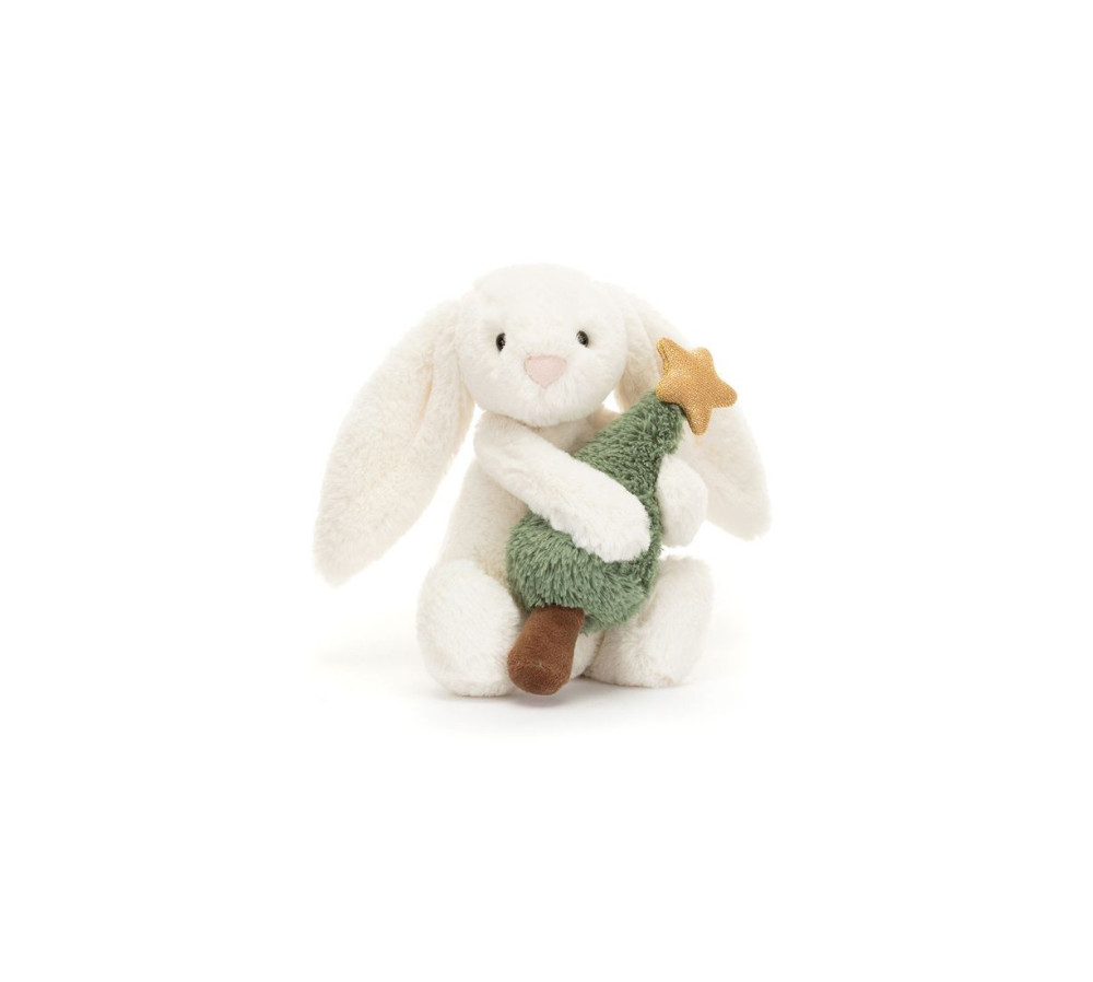 Wesoły Króliczek z Choinką 18 cm, Jellycat