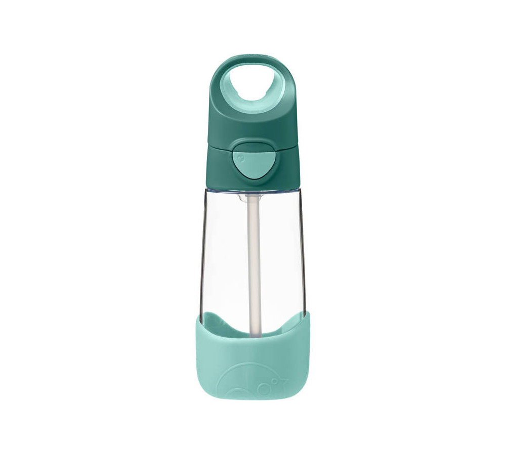 B.BOX Butelka tritanowa ze słomką 450 ml Emerald Forest