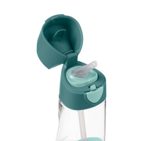 B.BOX Butelka tritanowa ze słomką 450 ml Emerald Forest