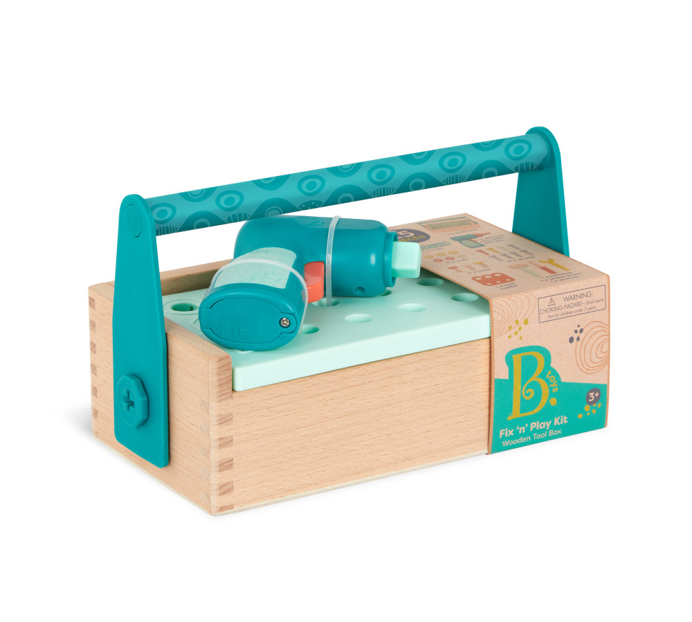 Skrzynka małego majsterkowicza, z WIERTARKĄ  Fix ‘n’ Play Kit – B.TOYS