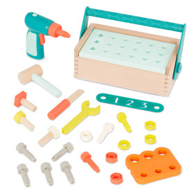 Skrzynka małego majsterkowicza, z WIERTARKĄ  Fix ‘n’ Play Kit – B.TOYS