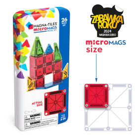 MAGNA-TILES Klocki Magnetyczne Travel microMAGS 26 el