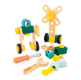 Janod Zestaw konstruktora 50 elementów Brico'kids 3+  J06453