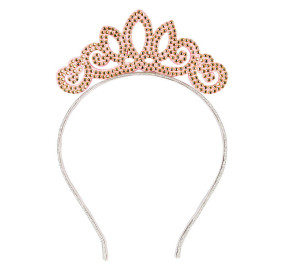 Souza! Opaska tiara z kryształkami różowa Caren 106228