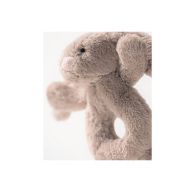 Króliczek Grzechotka Beżowa 18 cm, Jellycat