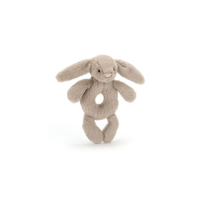 Króliczek Grzechotka Beżowa 18 cm, Jellycat