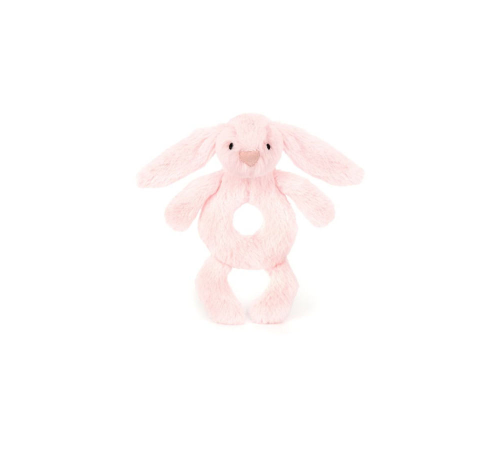 Króliczek Grzechotka Jasno Różowa 18 cm, Jellycat