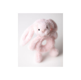 Króliczek Grzechotka Jasno Różowa 18 cm, Jellycat
