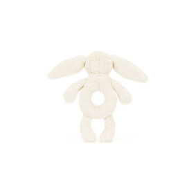 Króliczek Kremowy Grzechotka 18 cm, Jellycat