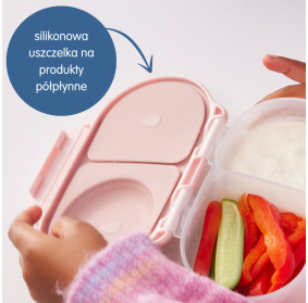 B.box Snackbox pojemnik na jedzenie i przekąski Blush Crush