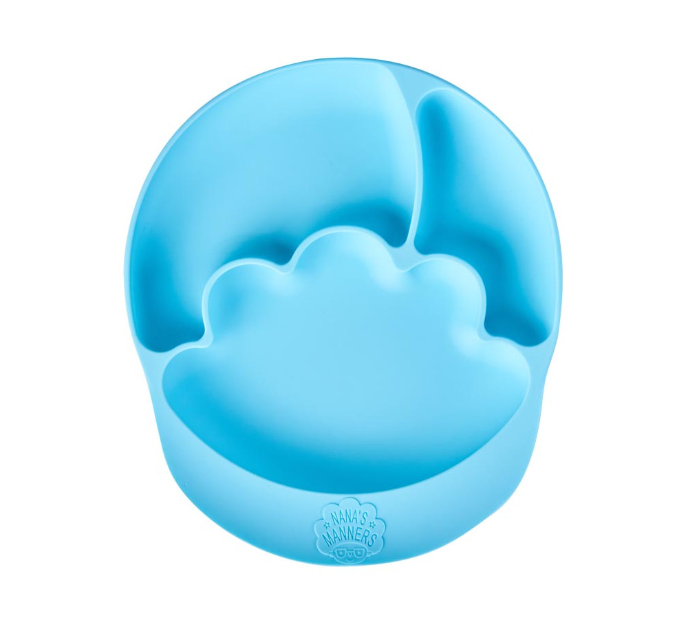 TALERZ Z PRZYSSAWKĄ NANA'S MANNERS ETAP 2 BLUE