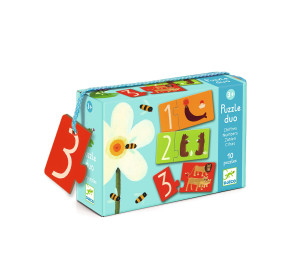 Puzzle łączenie liczb i liter DJ08151 DJECO