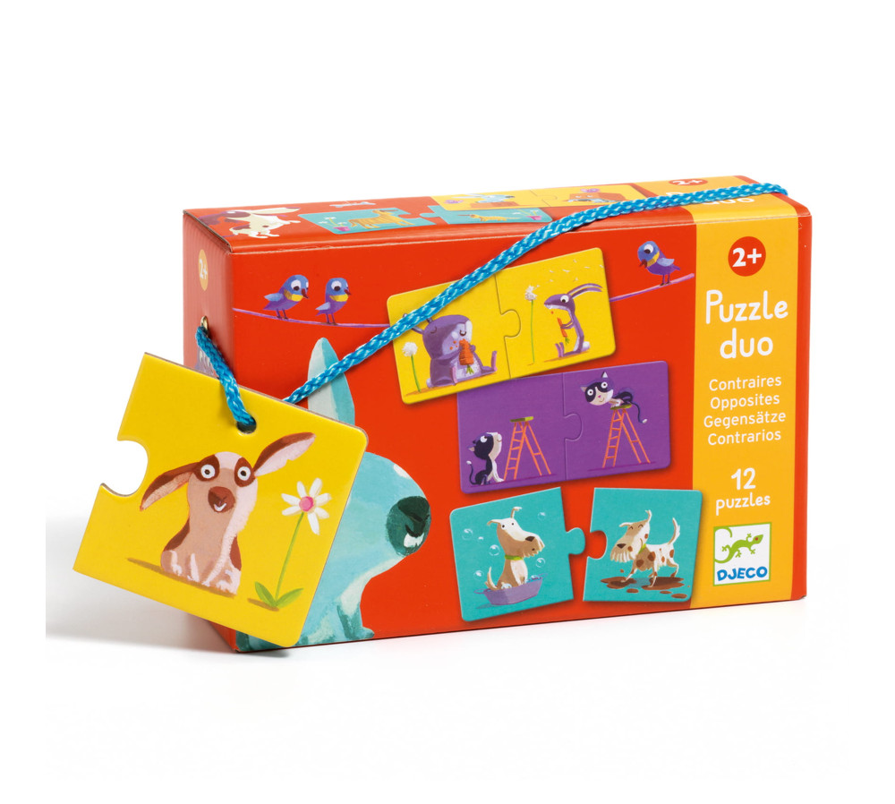 Puzzle duo PRZECIWIEŃSTWA DJ08162 DJECO