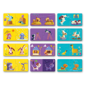 Puzzle duo PRZECIWIEŃSTWA DJ08162 DJECO
