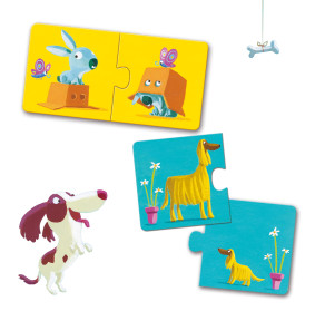 Puzzle duo PRZECIWIEŃSTWA DJ08162 DJECO