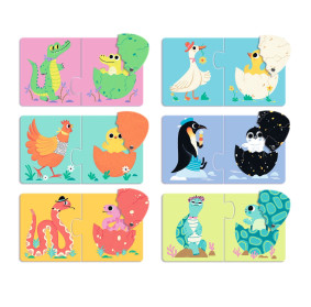 Puzzle duo ZABAWNE JAJKA DJ08193 DJECO