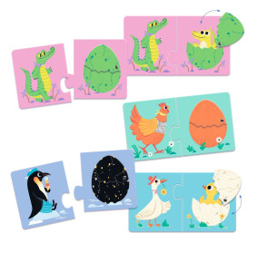 Puzzle duo ZABAWNE JAJKA DJ08193 DJECO