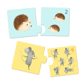 Puzzle duo MAMY I DZIECI ZWIERZĄTKA DJ08197 DJECO