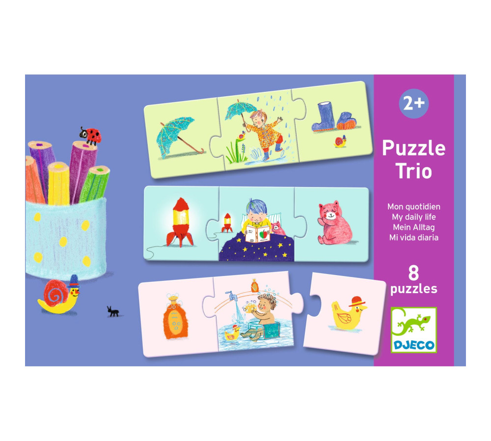Puzzle trio ŻYCIE CODZIENNE DJ08253 DJECO