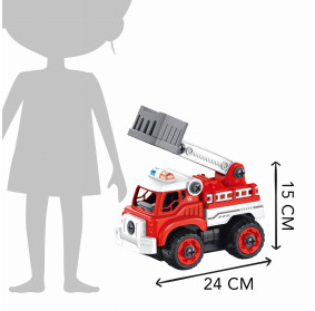 Wóz strażacki do skręcenia zdalnie sterowany 9022 BUKI