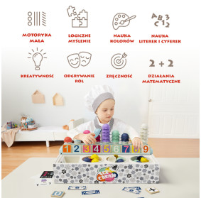 Lodziarnia zabawka matematyczna dla dzieci – gra edukacyjna Montessori 24 mies. + TOPBRIGHT