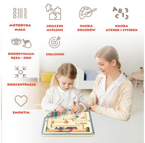 Jaja dinozaura zabawka magnetyczna dla dzieci – gra logiczna z rysikiem 36 mies.+ TOPBRIGHT