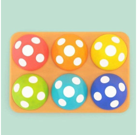 Sassy Psotne grzybki sorter dla dzieci – zabawka edukacyjna 12 mies.+
