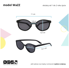 Okulary przeciwsłoneczne WaZZ 1-2 Black Ki ET LA